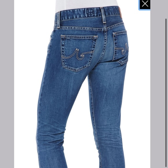 AG “Nikki” Relaxed Skinny in Medium Blue - Picture 3 of 12